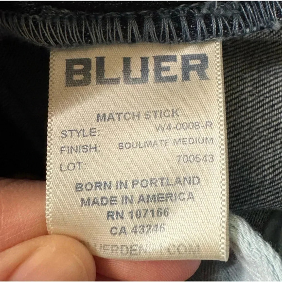BLUER Denim Premium Match Stick Skinny Jeans Made in the U.S. women’s size 28 R - Picture 13 of 16